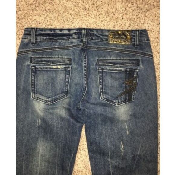 Express Jeans REROCK Skinny Crop Size 30 NWT - Picture 6 of 6